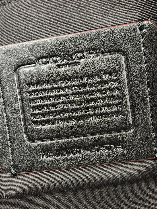 NEW Coach Boston Heritage Leather Duffel Bag Black Large Capacity w/Strap F70561 - Picture 8 of 16